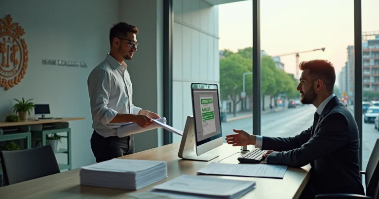 Cidadão é atendido no balcão da prefeitura para solicitar alvará de construção