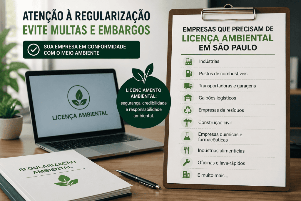 empresas que precisam de licença ambiental em são paulo